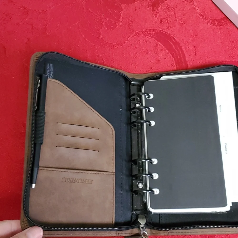 Leather Project Binder and Expanding file.